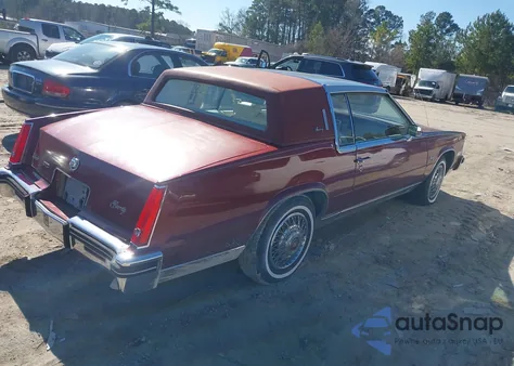 1984 Cadillac Eldorado из США, поврежденный, VIN 1G6AL5789EE608519